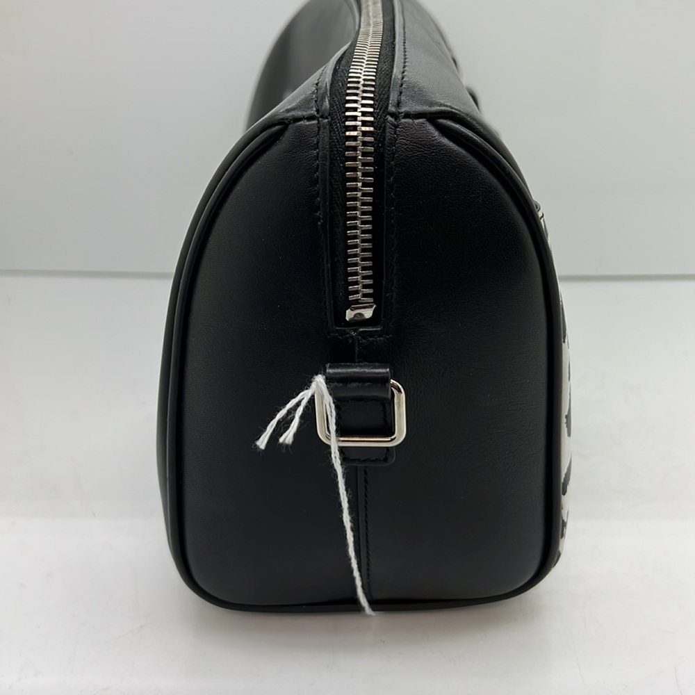 Saint Laurent Baby Duffle Crossbody with animal print Black and White 9”x4”x6” T - Picture 4 of 14